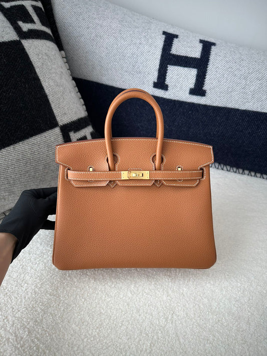 Birkin 25 togo gold hardware