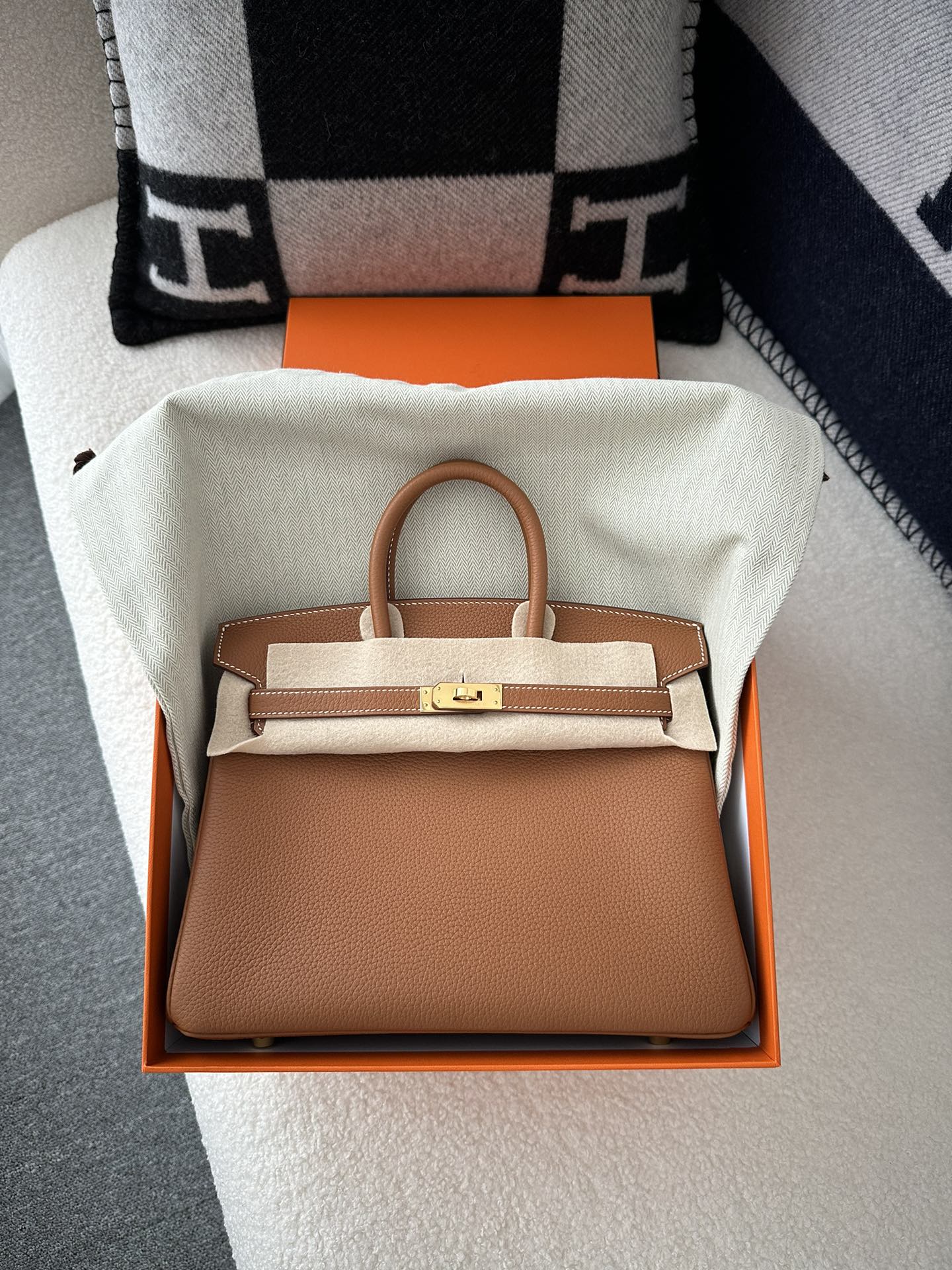 Birkin 25 togo gold hardware
