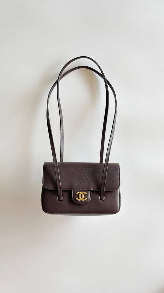 Chanel preppy brown